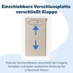 PetSafe Staywell Aluminium-Haustiertür – Langlebig, Magnetverschluss, Für Haustiere bis 100 kg (S-XL)