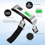 Blendura Kofferwaage Digital mit Haken, Gepäckwaage Travel mit Temperatursensor