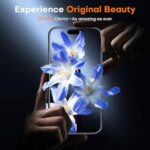 TOCOL 2er-Set Panzerglas für iPhone – Schutzglas mit Sichtschutz, Auto-Installation, 9H Härte, Anti-Fingerabdruck & Kratzfest