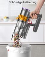 Anyson Kabelloser Staubsauger 45000Pa – 550W, 70 Min Laufzeit, 1.6L, Leise mit LED-Display & Anti-Tangle-Bürste