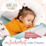 zoula kidz® Aufblasbarer Rausfallschutz für Kinderbett & Reise [120 cm] - OEKO-TEX® Bezug
