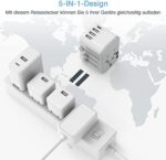 TESSAN Reiseadapter Weltweit - Universal Reisestecker