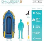 Intex Challenger 2 Schlauchboot Blau/Gelb 236 x 114 cm – 1 Stück