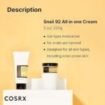 COSRX Advanced Snail 92% All-in-One Cream 200g – Feuchtigkeit & Hyaluron für empfindliche Haut, Anti-Rötungen