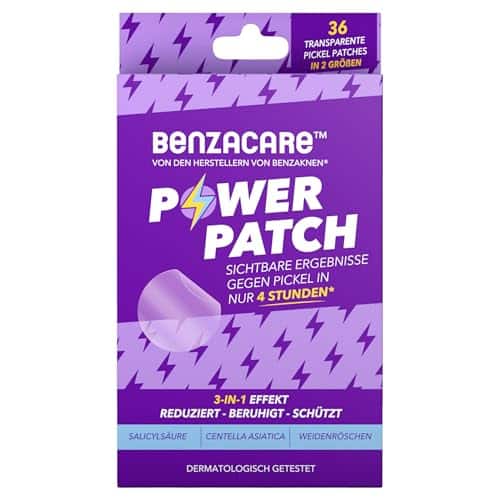 BENZACARE Anti Pickel Patches, Reduziert Pickel in 4 Stunden, 36 Pimple Patches mit Salicylsäure, von Benzaknen, Lindert Rötungen & Entzündungen,