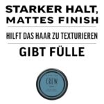 AMERICAN CREW Classic Fiber Haarwachs für Männer – 85 g, starkes Halt, Textur & mattes Finish