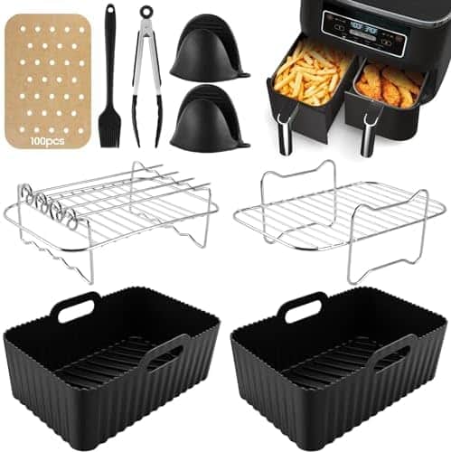 512Xq4B0x-L._AC_.jpg Airfryer Zubehör Set - Kompatibel mit Ninja AF400EU, AF300EU & Tower T17088