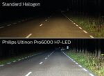 Philips Ultinon Pro6000 H7-LED Scheinwerferlampe – Strassenzulassung, 230% mehr Helligkeit