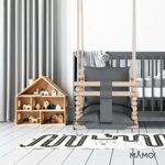MAMOI® 3-in-1 Holz-Babyschaukel für Drinnen