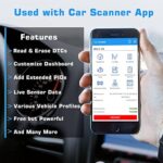 Veepeak Mini Bluetooth OBD II Scanner Adapter Auto EOBD Diagnosegerät Check Engine Code Reader für Android