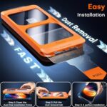 TOCOL 2er-Set Panzerglas für iPhone – Schutzglas mit Sichtschutz, Auto-Installation, 9H Härte, Anti-Fingerabdruck & Kratzfest