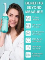 Portable Po- & Intimdusche 500ML – Mit 2 Düsen & Knopf, Ideal als Peri Bottle & Vaginaldusche