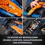 LEGO Technic McLaren F1 Rennwagen – 1.434 Teile Modellbausatz für Erwachsene, ideales Geschenk & Sammlerstück (42141)