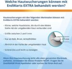 EndWarts EXTRA: Stielwarzen-Vereisung mit 9 Einweg-Spitzen und Pflastern – Für Hals, Brust & Achseln