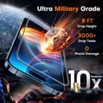 TOCOL 2er-Set Panzerglas für iPhone – Schutzglas mit Sichtschutz, Auto-Installation, 9H Härte, Anti-Fingerabdruck & Kratzfest