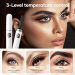 ANLAN Beheizbare Wimpernzange – 15s Aufheizen, 3 Heizmodi, 24h Halt, LED & Type-C