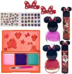 Disney Minnie Mouse - Townley Mädchen Kosmetik Make-up Geschenktüte Set beinhaltet Lipgloss, Nagellack & Haarschmuck