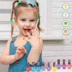 Barbie Kinder Nagellack Set (18-teilig) – Ungiftig, abnehmbar