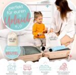 zoula kidz® Aufblasbarer Rausfallschutz für Kinderbett & Reise [120 cm] - OEKO-TEX® Bezug