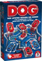 Schmidt Spiele Dog – Familienspiel für 2-6 Spieler, Den Letzten beissen die Hunde (49201)