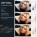 NEEWER Selfie Licht mit APP-Steuerung, 60-94 LEDs, 2000mAh Akku, für Handy, Laptop, TikTok & Videokonferenzen