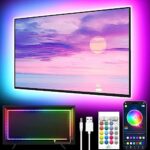 RGB LED Hintergrundbeleuchtung für TV (5M/16.4ft) - Musik-Sync, geeignet für 32"-80" Fernseher - Party & Dekor