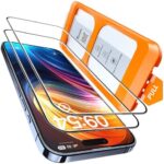 TOCOL 2er-Set Panzerglas für iPhone – Schutzglas mit Sichtschutz, Auto-Installation, 9H Härte, Anti-Fingerabdruck & Kratzfest