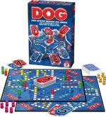 Schmidt Spiele Dog – Familienspiel für 2-6 Spieler, Den Letzten beissen die Hunde (49201)