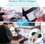 ELZO Ergonomisches Handgelenkstützen-Set mit Memory Foam für Tastatur & Maus – Bild 6