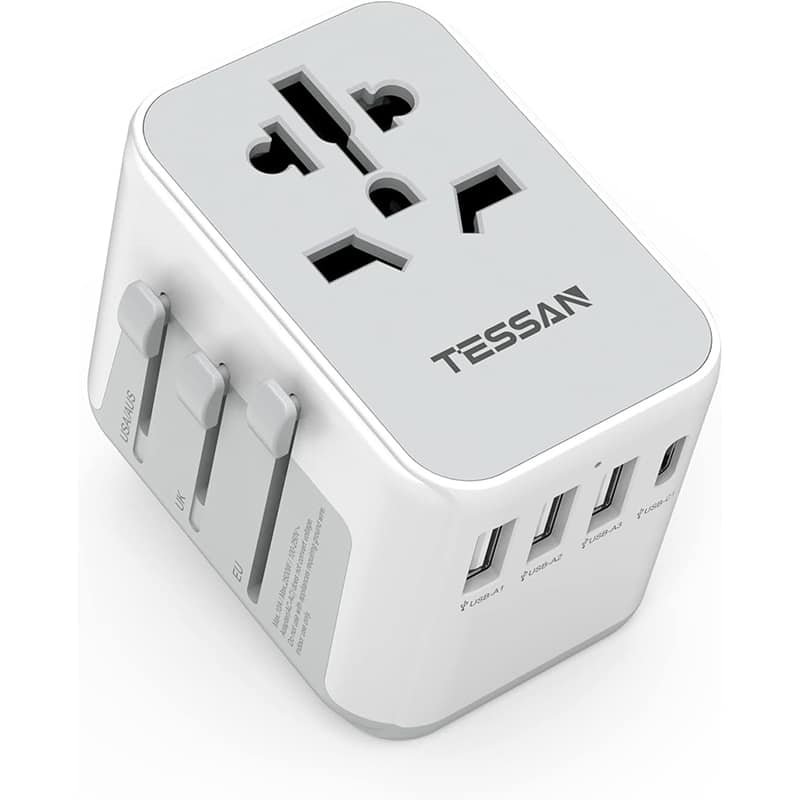 TESSAN Reiseadapter Weltweit - Universal Reisestecker
