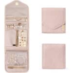 bagsmart Schmuck Organizer Tasche für Reise Schmuckaufbewahrung Reisezubehör für Ringe, Ohrringe, Halsketten, Uhren
