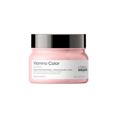 L'Oréal Vitamino Color Haarmaske – Farbschutz für coloriertes Haar, Mit Resveratrol, 250 ml