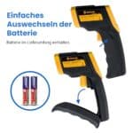 Etekcity Infrarot Thermometer -50 bis 610°C, Digital Pyrometer für Kochen, Pizzaofen & Industrie