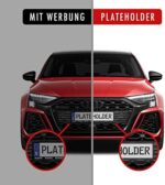PLATEHOLDER® Premium rahmenlose Kennzeichenhalter - Auto Nummernschildhalter