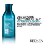 Redken Extreme Length Shampoo für lange, starke Haare – Mit Biotin, Anti-Haarbruch, 300 ml