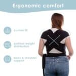 Sleepy Wrap Babytrage – Elastisches Tragetuch ab Geburt bis 15 kg, Ergonomisch & Freihändig