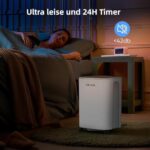 COLAZE 12L/Tag Luftentfeuchter – Elektrisch für Keller, Schlafzimmer & Badezimmer bis 50m³ (~20 m²) mit Digitalanzeige