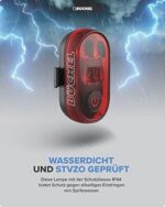 Büchel LED Fahrrad Rücklicht - Aufladbar & StVZO zugelassen - Rücklicht für E-Bikes und Fahrräder