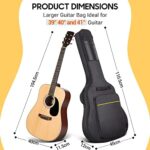 CAHAYA Gitarrentasche wasserdicht gepolstert - Rucksack für 39-41 Zoll Akustikgitarren