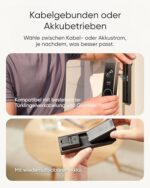 eufy Video-Türklingel E340 – Dual Kamera, 2K HD, Paketerkennung, Farb-Nachtsicht, Akku/Kabel, Gebührenfrei
