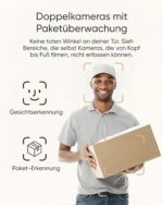 eufy Video-Türklingel E340 – Dual Kamera, 2K HD, Paketerkennung, Farb-Nachtsicht, Akku/Kabel, Gebührenfrei
