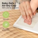 Baby Hand- und Fussabdruck Set – Gipsabdruck Bilderrahmen für Neugeborene, Perfektes Babyparty Geschenk