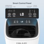 COLAZE 12L/Tag Luftentfeuchter – Elektrisch für Keller, Schlafzimmer & Badezimmer bis 50m³ (~20 m²) mit Digitalanzeige