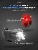 Büchel Ahead Fahrradlichter Set - 35/15 Lux LED