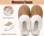 Misolin Winter Hausschuhe Damen & Herren – Weiche Plüsch Slippers mit Faux-Pelz, Rutschfest für Indoor/Outdoor