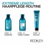 Redken Extreme Length Shampoo für lange, starke Haare – Mit Biotin, Anti-Haarbruch, 300 ml