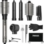 6-in-1 Airstyler: Ionen Föhn, Automatischer Lockenstab & Glättbürste – Profi-Hairstyler mit 110.000 U/Min