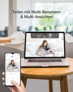 Imou 2K WLAN Innenkamera - 360° Überwachung, KI-Erkennung, Nachtsicht, Zwei-Wege-Audio, Alexa-kompatibel