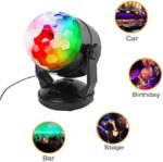 Tragbare Discokugel mit Fernbedienung – Musikgesteuertes Partylicht, Batteriebetrieben & USB für drinnen & draussen