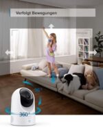 eufy Security Indoor Cam E220 - 2K WLAN Überwachung, Schwenkbar, Nachtsicht, Personen- & Tiererkennung, HomeBase 3
